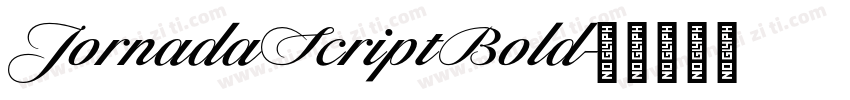 Jornada Script Bold字体转换